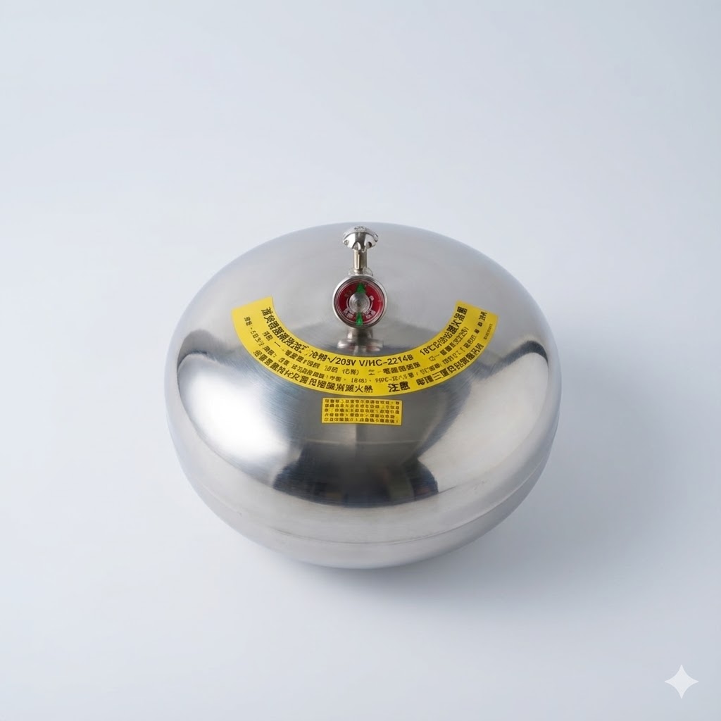 飛龍牌-不銹鋼懸吊式-HFC227-機房潔淨氣體滅火器