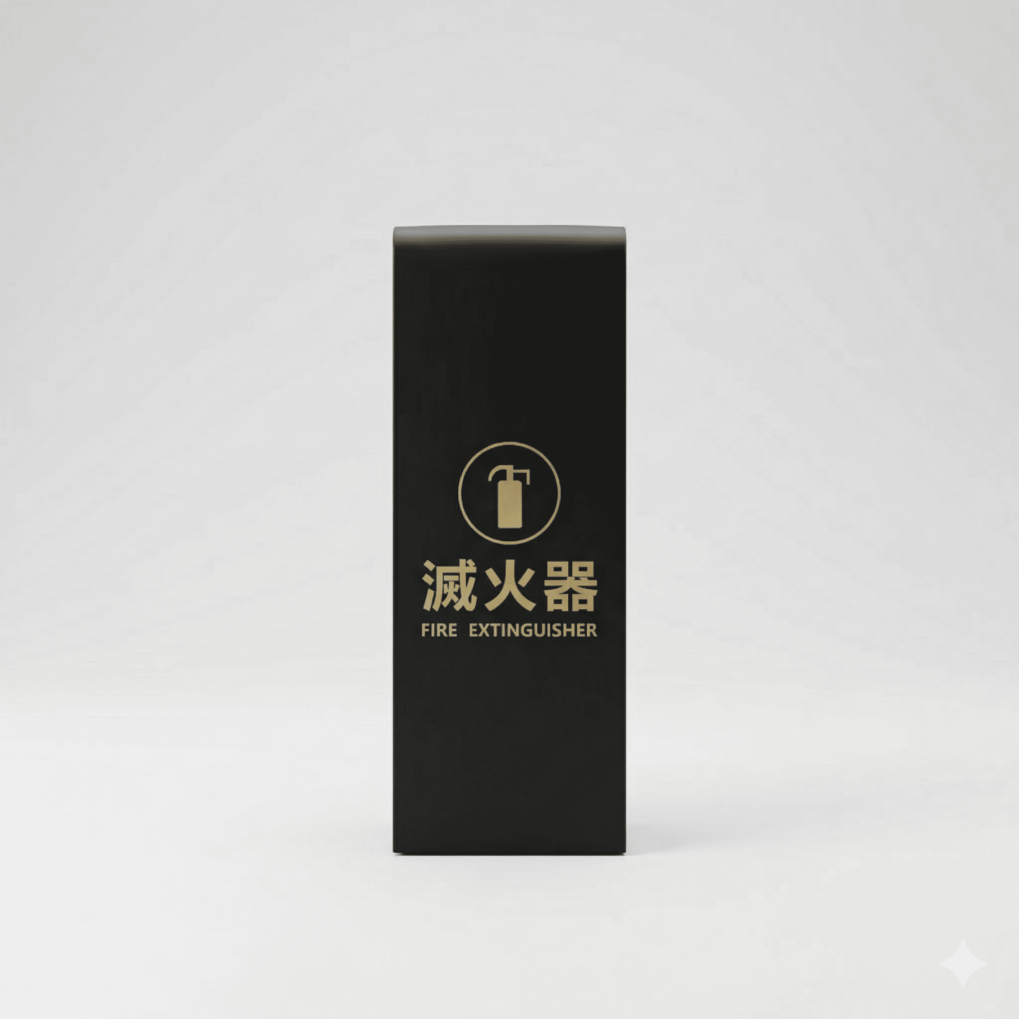 優美型滅火器放置箱-黑