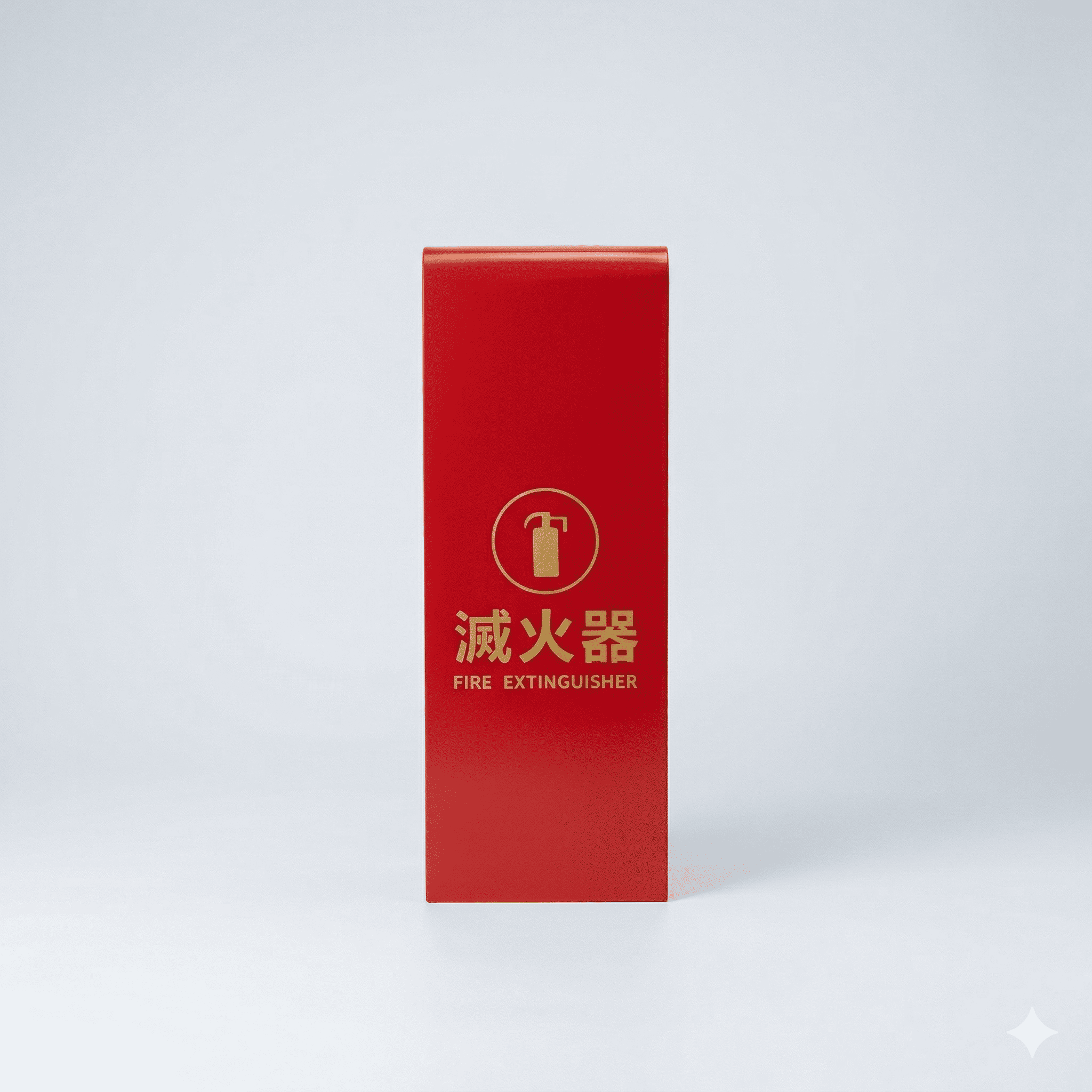 優美型滅火器放置箱-紅